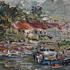 Этюд Суда на канале