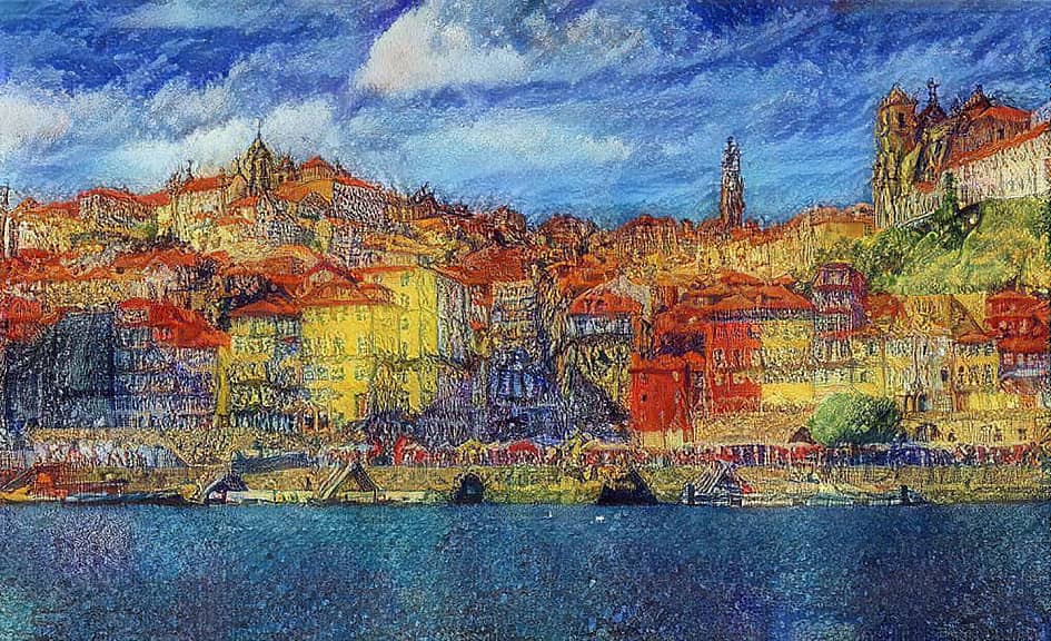 Город у моря.