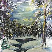 Зимний пейзаж, художник Постриганева Ангелина