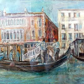 Венеция. Гондольеры .Порт.