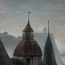 Фрагмент рельефно-живописного панно