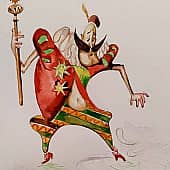 Иллюстрация к немецкой сказке "Странный прием"