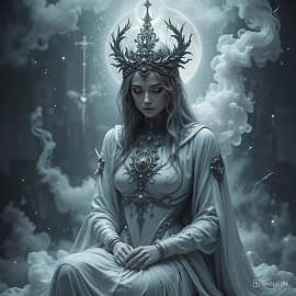 иллюстрация к стиху " Ночь - время для поэтов"