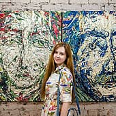 Картина Мыслитель Портрет мужчины живопись Екатерина Лебедева художник (4), художник Екатерина Лебедева