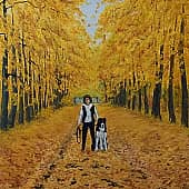 Дама с собачкой. Автопортрет.