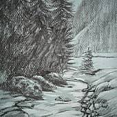 Ручей в горах.