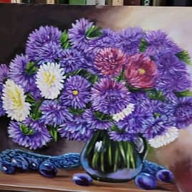 Сливы с цветами