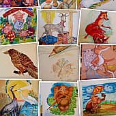 Иллюстрация к сказке " Репка" (1), художник Елена Наумова