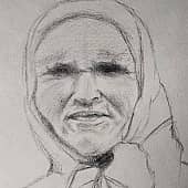 Анна Емельяновна. Моя бабушка ( закончила) (1), художник Наталия