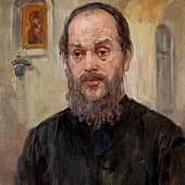 Портрет отца Василия Святогорский монастырь, Пушкинские горы