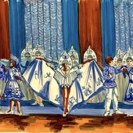 Русский танец. Скетч.