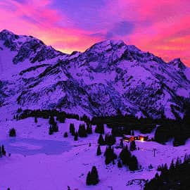 Закатные облака.