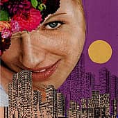 Луна. Коллаж.