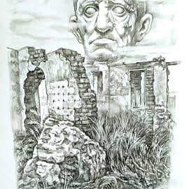 Архаические руины в безымянном переулке хутора Ясырев