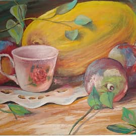 Натюрморт с овощами.