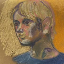 Очередной автопортрет, где художник не похож на себя