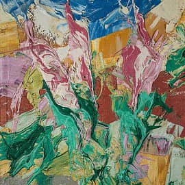 Картина Начало жизни Абстракционизм картины живопись Екатерина Лебедева художник