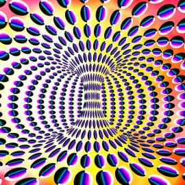 Иллюзия вращения влево