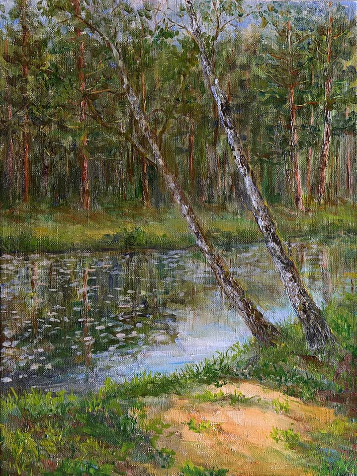 В лесу