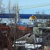 Пленэрная фантазия. Собор г. Воткинск. (1), художник Татьяна Радович